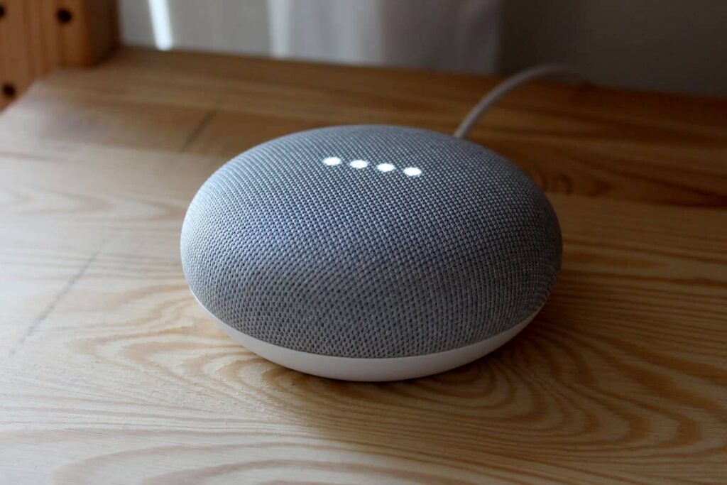 google home mini lights min